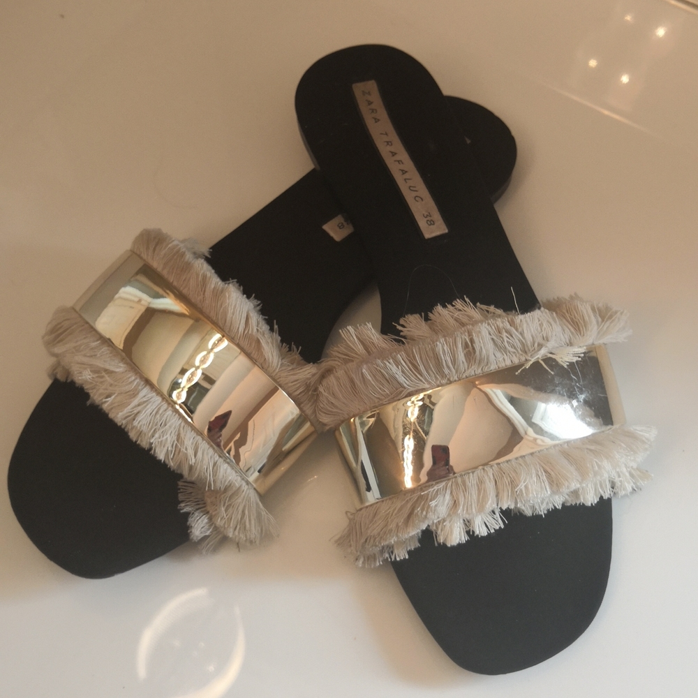 Zara Trafaluc Sandals, sz 38